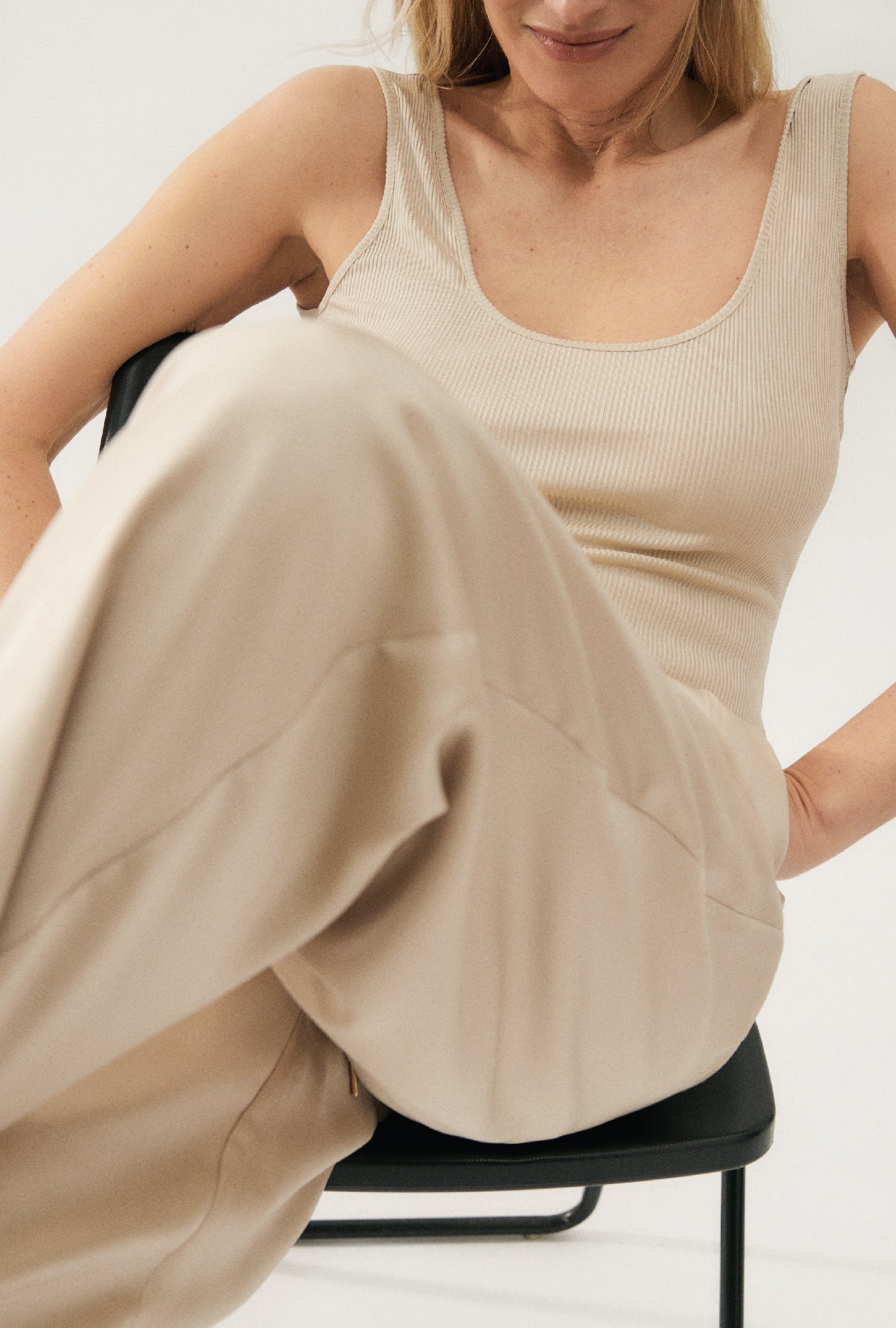 Ribbed Tank Hazelnut