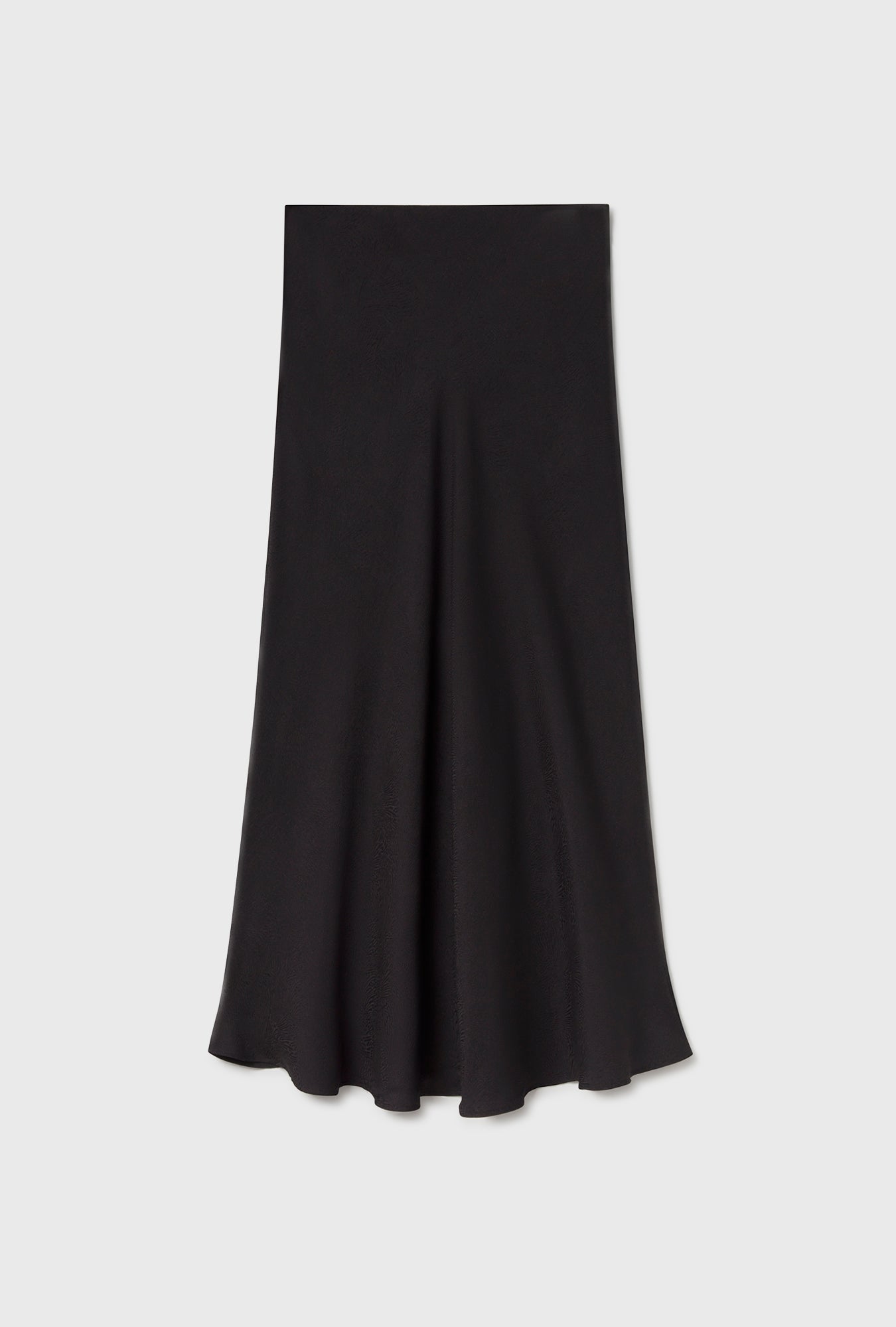 Long Bias Cut Skirt Coral Jacquard