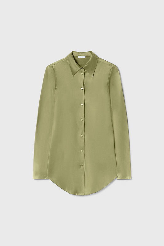 Bias Cut Shirt Sage