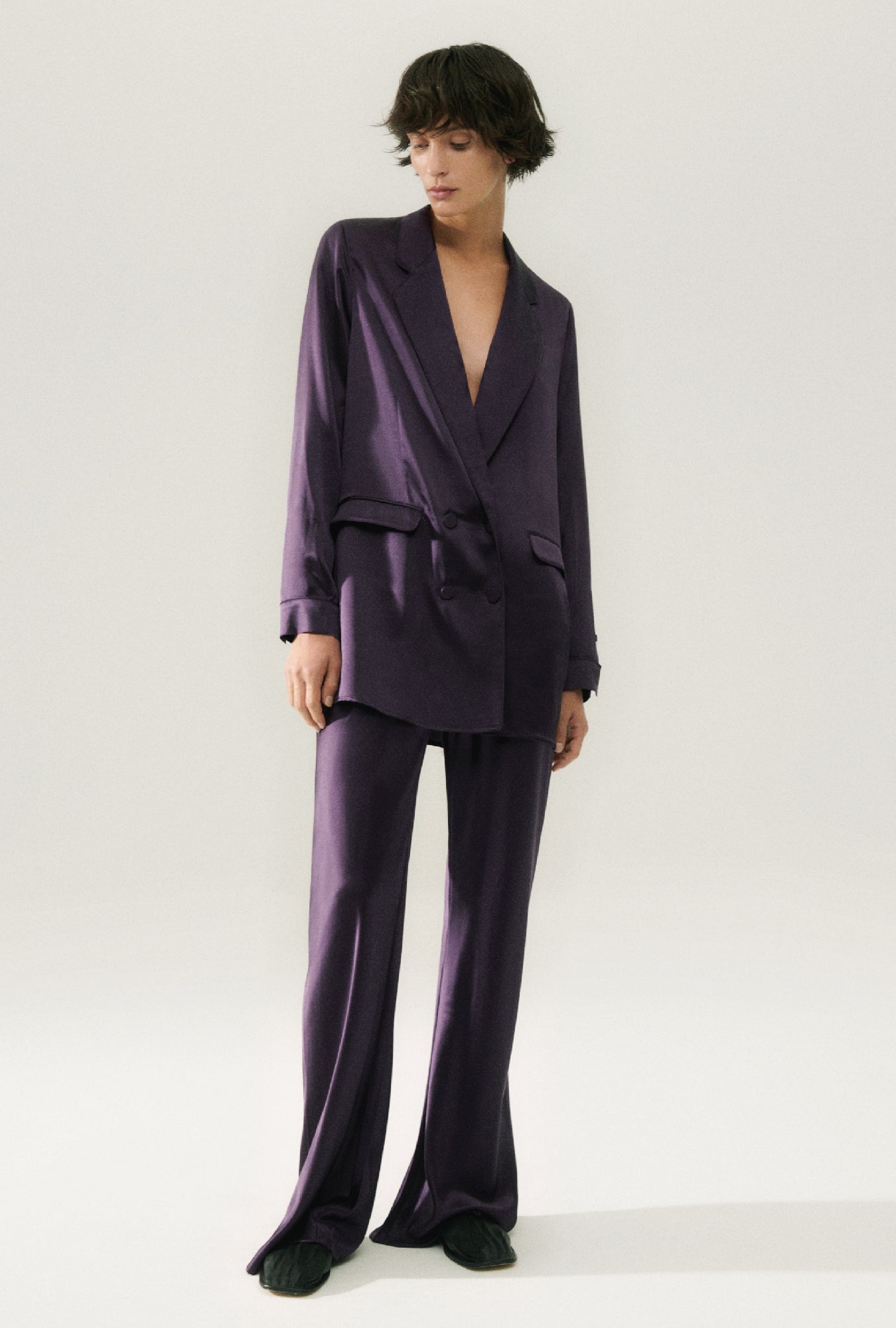 Relaxed Blazer Blackberry