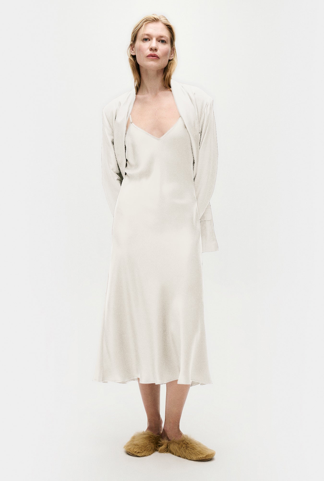 90S Slip Dress White 90S Slip Dress White