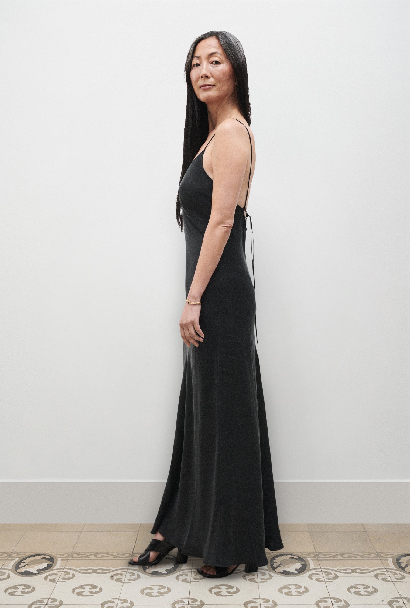 Deco Rouleau Dress Black