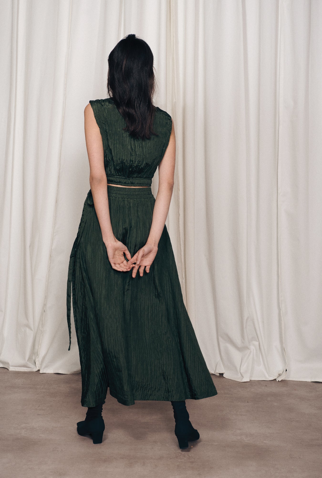 Crinkle Skirt Cedar