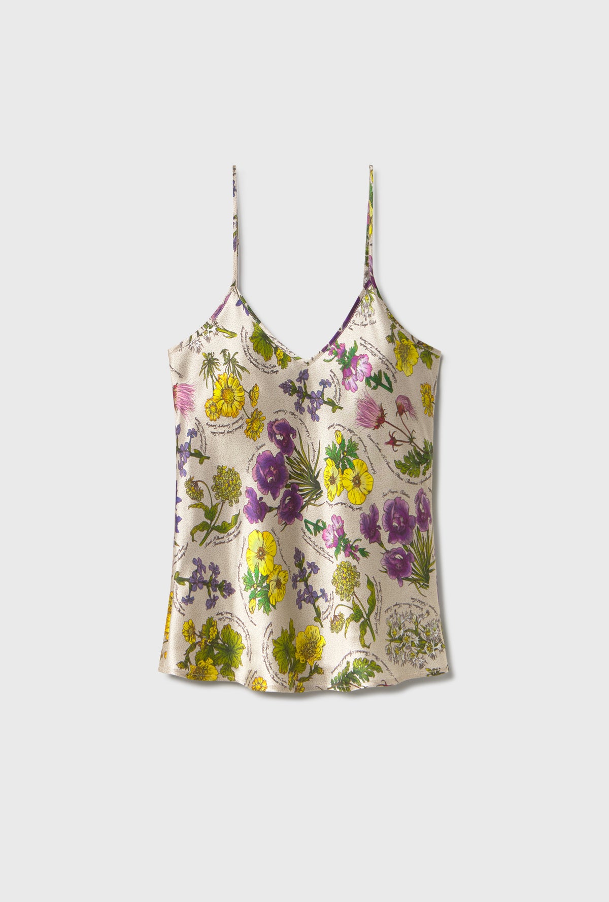 Bias Cut Cami Endangered Flowers